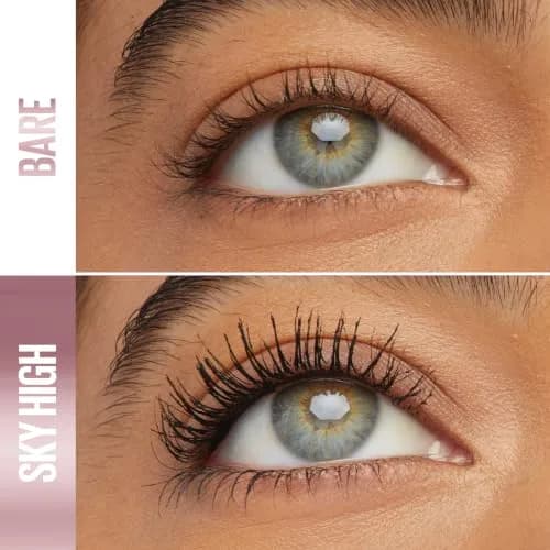 Maybelline Lash Sensational Sky High Waterproof Mascara Makeup, Very Black | Lengthens & Volumizes Lashes thumbnail 3
