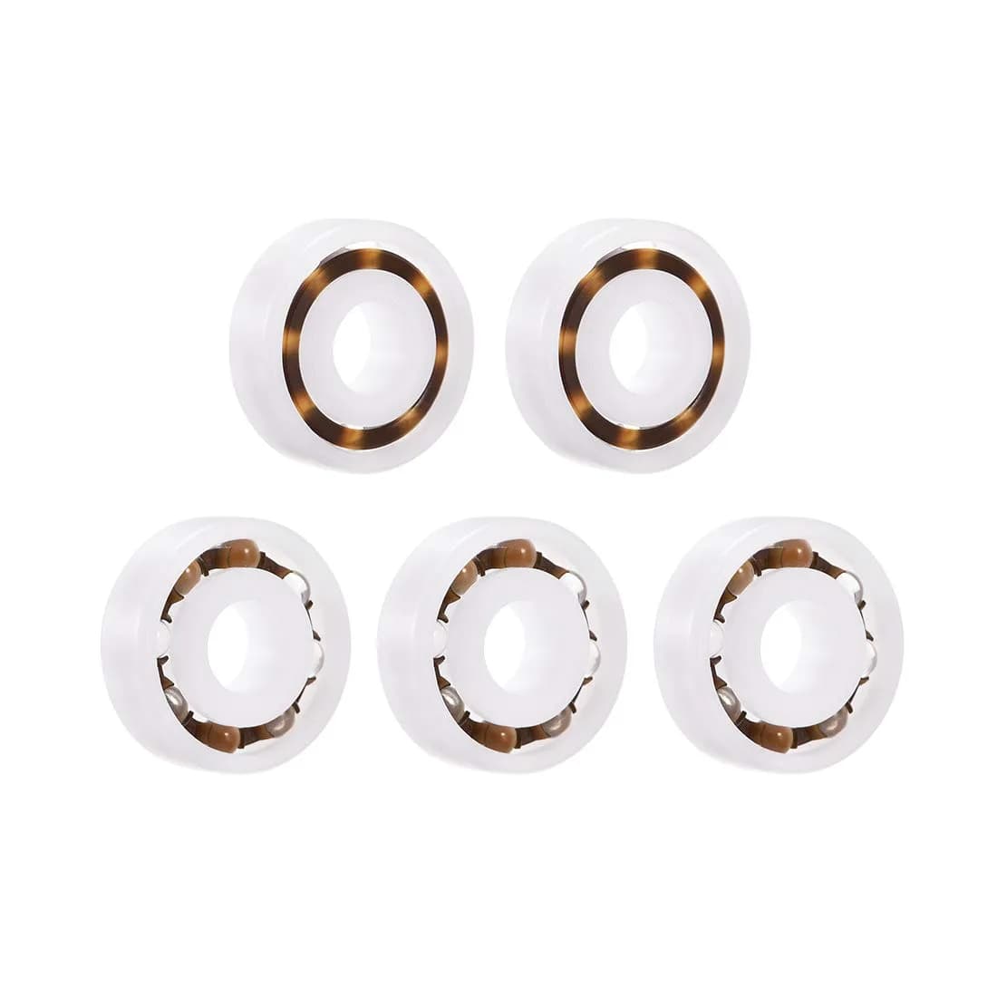 uxcell 607 Plastic Bearings 7mmx19mmx6mm | Glass Ball Nylon Cage for High-Speed Industrial Use — 7x19x6mm