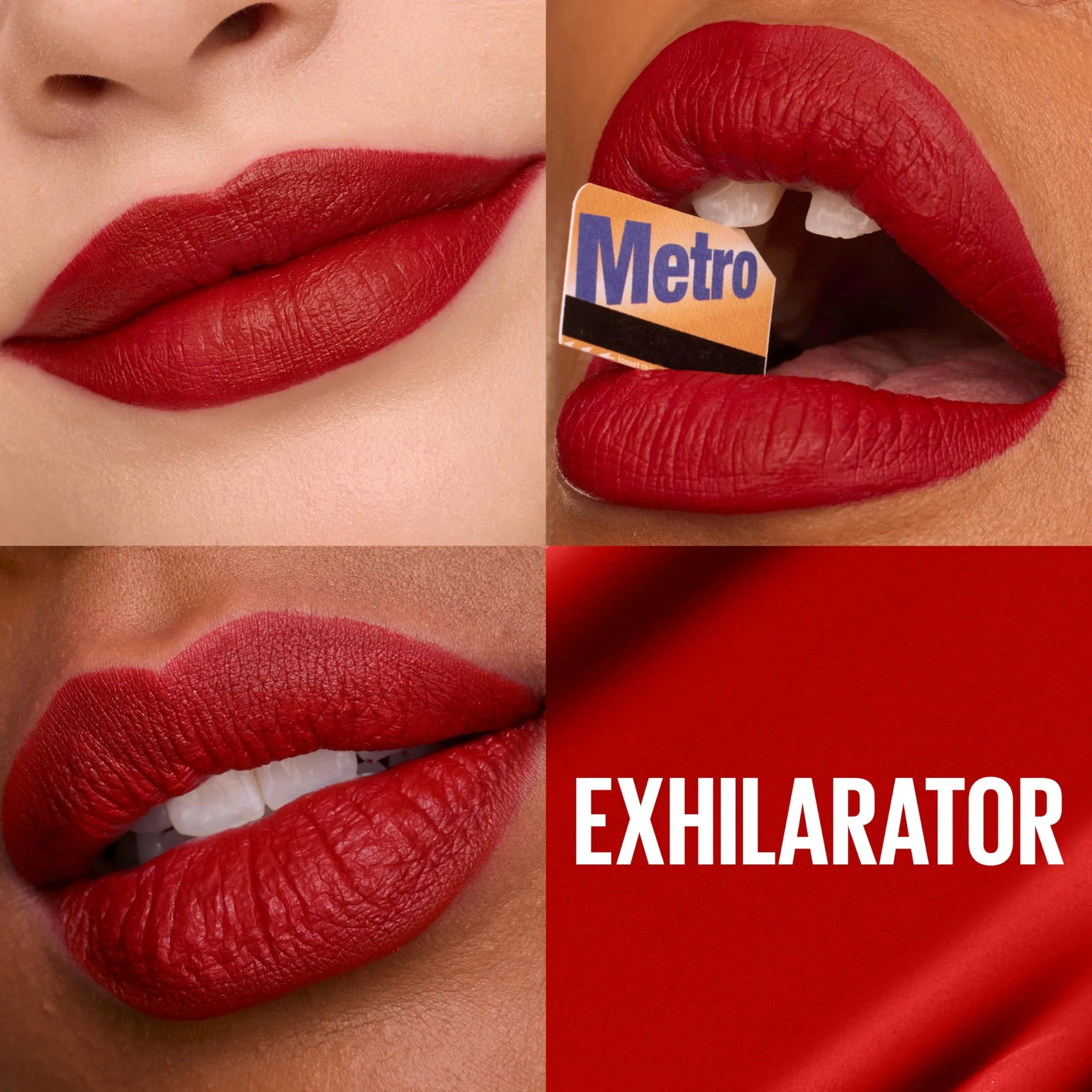 Maybelline Super Stay Matte Ink Liquid Lipstick Makeup, Exhilarator Ruby Red, 0.17 Fl Oz (5 ml) | Long-Lasting Matte Finish - view 2