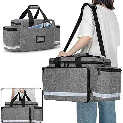 Trunab Trauma Bag with Dividers, EMT First Aid Pouch Medical Bag Empty, Grey 62.2cm x 29.7cm x 29.7cm thumbnail 5