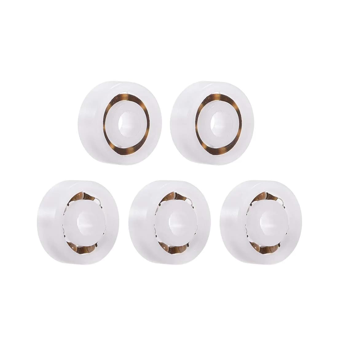 uxcell 607 Plastic Bearings 7mmx19mmx6mm | Glass Ball Nylon Cage for High-Speed Industrial Use — 3x10x4mm