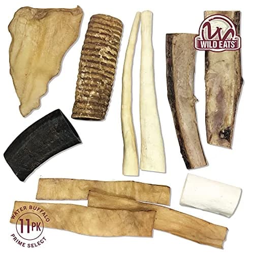 Wild Eats Water Buffalo Prime Bone Assortment Dog Chews 11 Pack, Grain Free | All Natural, Healthy & Grain Free Dog Treats thumbnail 6