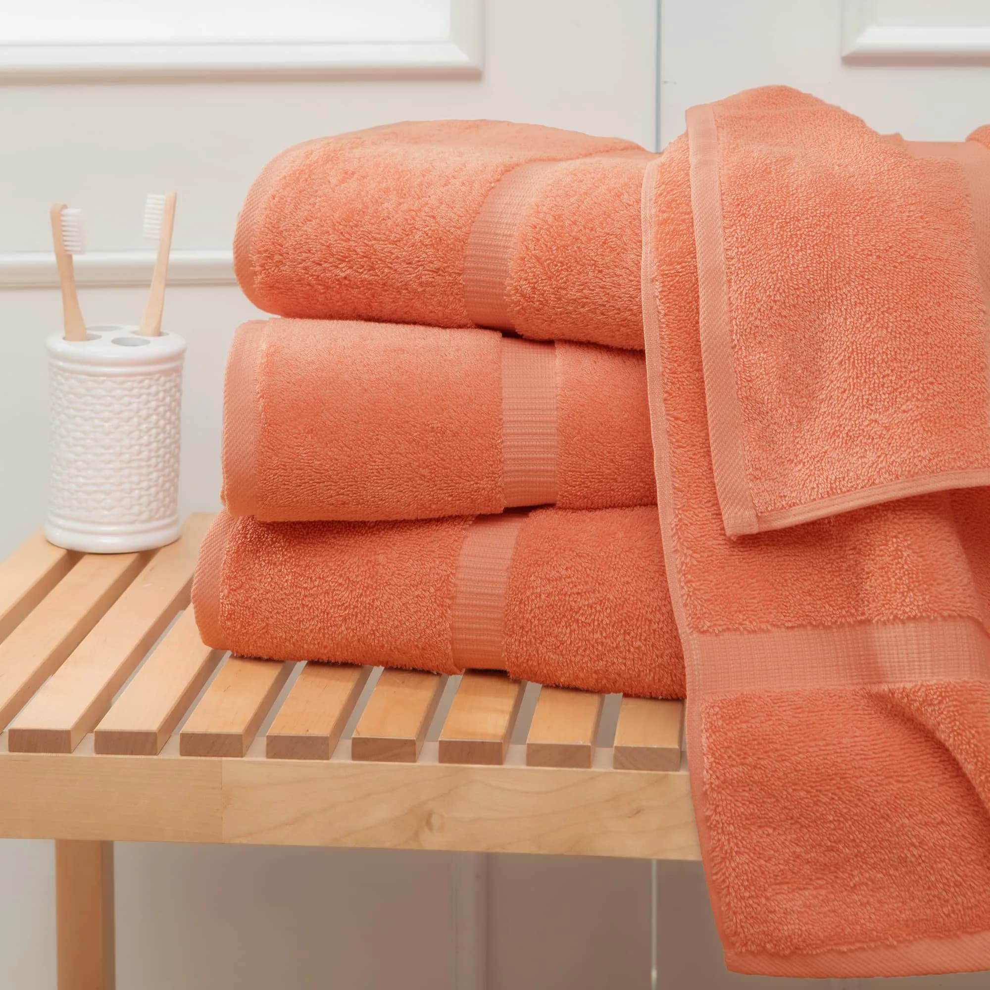 Towel Bazaar Washcloths 13x13 cm (5x5 in) 4-Pack | 100% Turkish Cotton, Natural Dyes - view 2