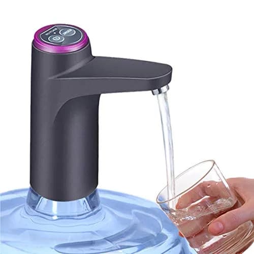 Cozy Blue Electric Water Bottle Pump for 3-5 Gallon Bottles | USB Rechargeable, 19L Capacity, Black thumbnail 1