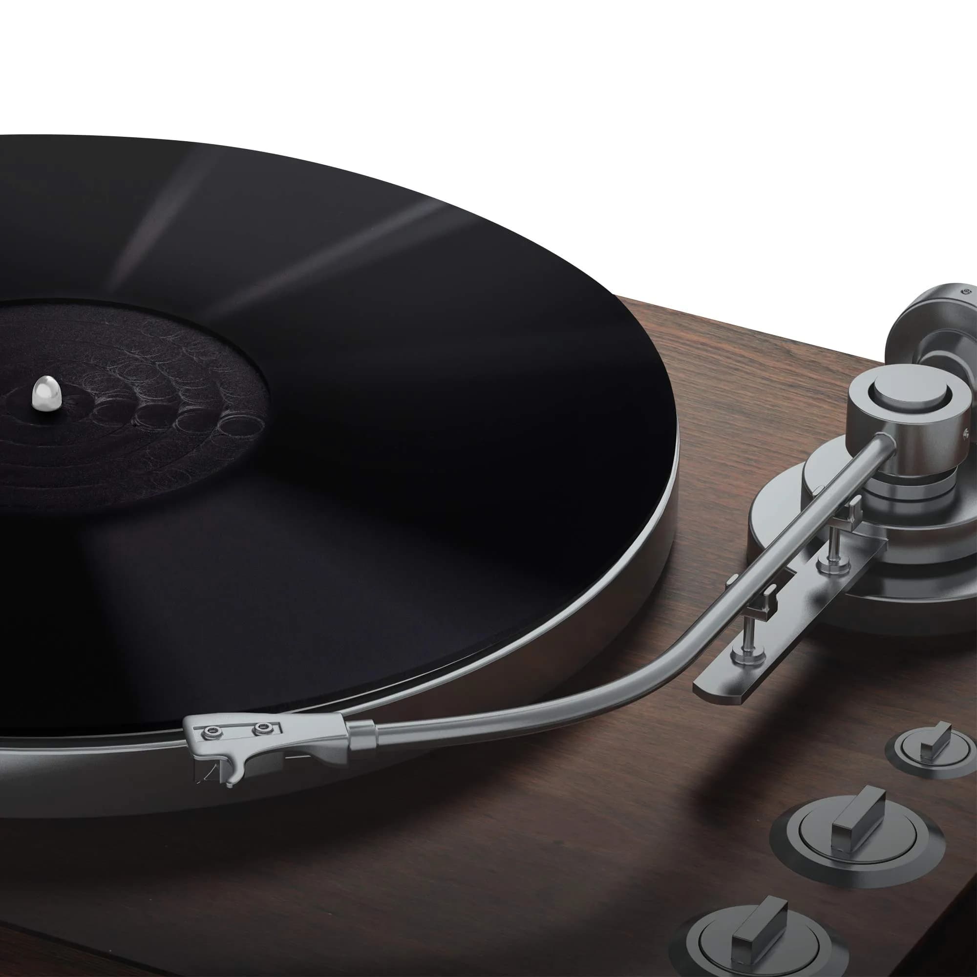 PRO SPIN Black Acrylic Turntable Mat - Platter Slipmat for 12" Vinyl Record Player, Antistatic, Tighter Bass, Noise Reduction - main product image