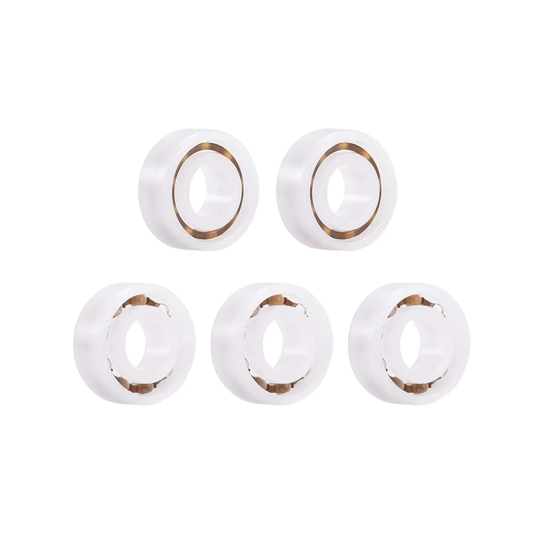 uxcell Plastic Bearings 5x11x3mm Glass Ball Nylon Cage | Lightweight, High-Speed Micro Motor Support