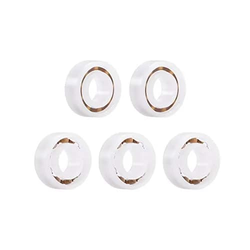 uxcell Plastic Bearings 5x11x3mm Glass Ball Nylon Cage | Lightweight, High-Speed Micro Motor Support thumbnail 1