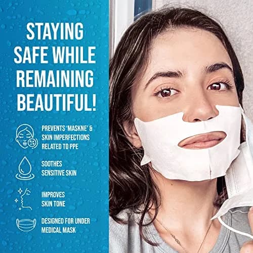 masque BAR Shield & Soothe Hydrogel Facial Mask with Aloe Vera | Hydrating & Calming for Sensitive Skin (1 Count Pack of 6) thumbnail 4