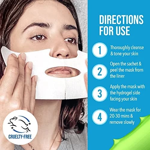 masque BAR Shield & Soothe Hydrogel Facial Mask with Aloe Vera | Hydrating & Calming for Sensitive Skin (1 Count Pack of 6) thumbnail 7