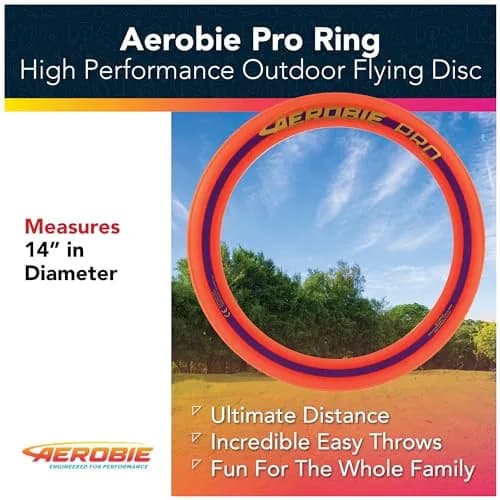 Aerobie Pro Ring Flying Disc 14-inch | World Record Distance Outdoor Toy thumbnail 2