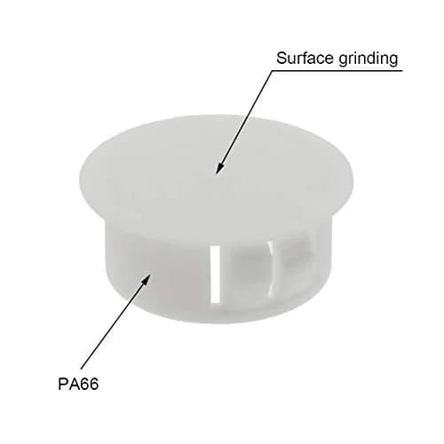 suiwotin 60PCS 10mm (3/8") White Hole Plugs Plastic | Durable Furniture & Hardware Cover thumbnail 4