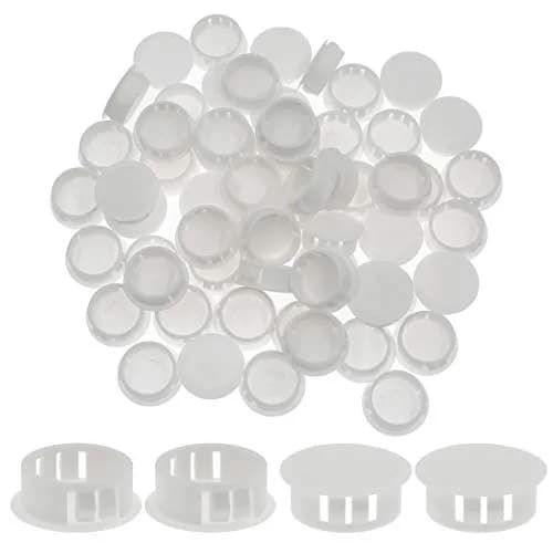 suiwotin 60PCS 25mm/1" White Hole Plugs Plastic | Waterproof, Dustproof, Durable thumbnail 1