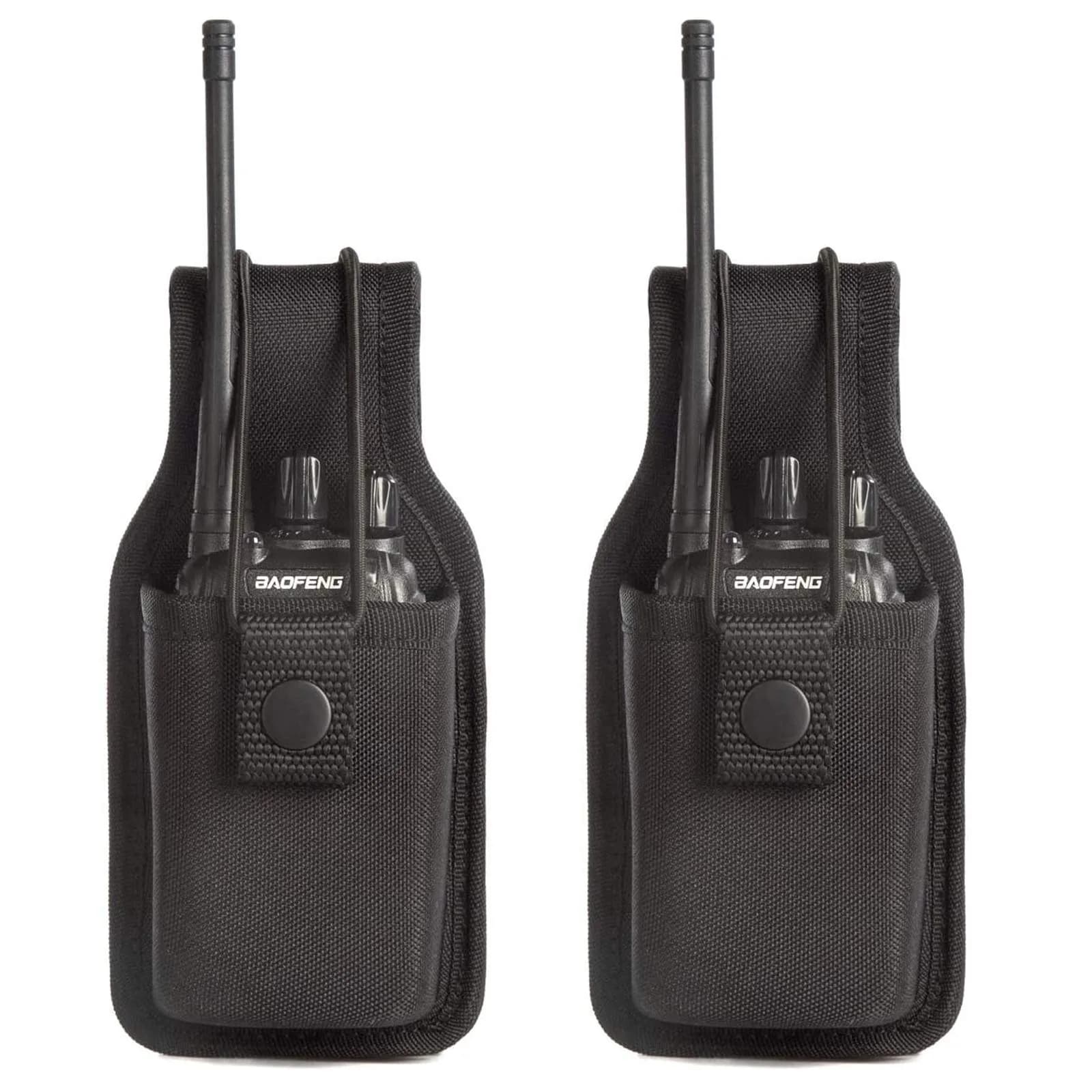 LUITON Radio Holder Holster 2-Pack | Nylon Pouch for Duty Belt with Zipper Closure - main product image