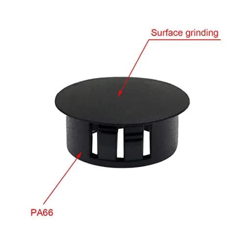 suiwotin Black Hole Plugs Plastic 25mm | Waterproof Dustproof Seal for Furniture & Equipment thumbnail 5