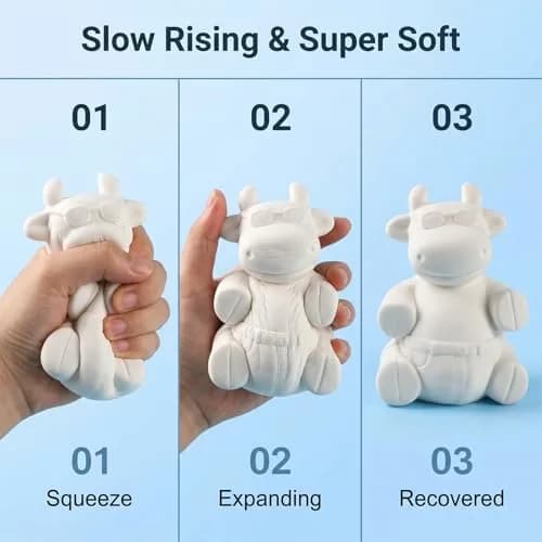 LovesTown Squeeze Painting Kit, 6 PCS DIY Animal Squishies Paint for Kids & Stress Relief thumbnail 4