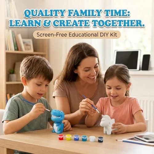 LovesTown Squeeze Painting Kit, 6 PCS DIY Animal Squishies Paint for Kids & Stress Relief thumbnail 5