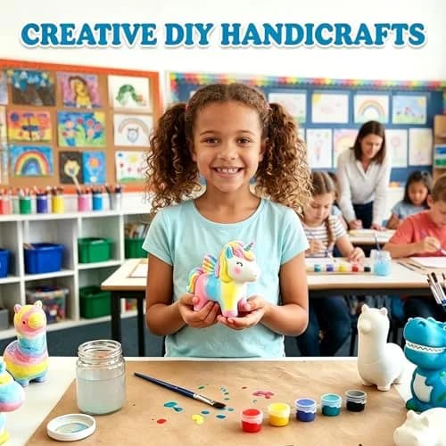 LovesTown Squeeze Painting Kit, 6 PCS DIY Animal Squishies Paint for Kids & Stress Relief thumbnail 6