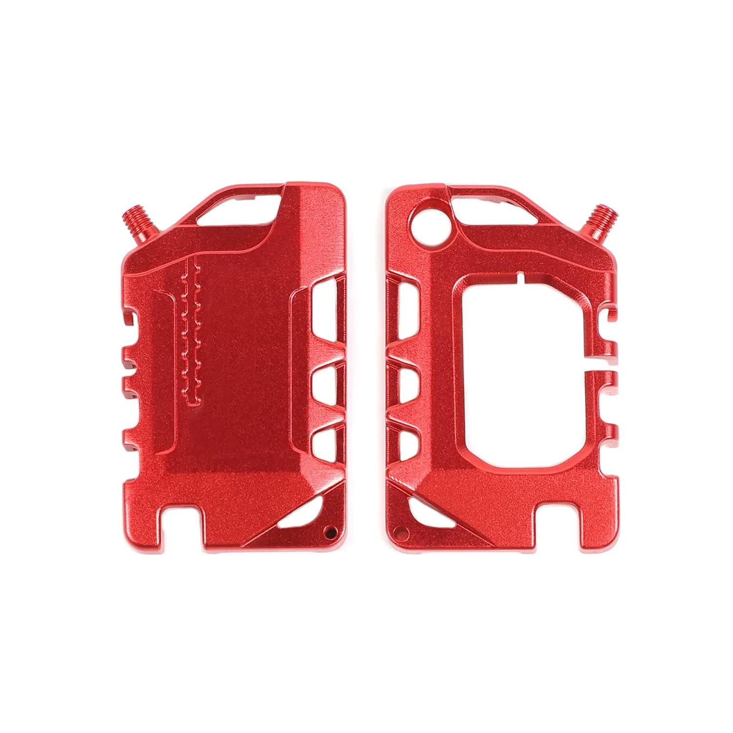 RT-TCZ Red Aluminum Alloy Key Fob Case Cover for Jeep Wrangler JL JLU Gladiator 2018-2023 | Heavy Duty Protection - main product image