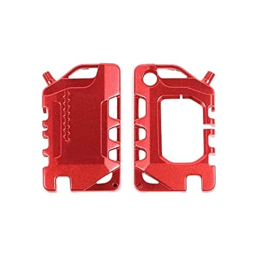 RT-TCZ Red Aluminum Alloy Key Fob Case Cover for Jeep Wrangler JL JLU Gladiator 2018-2023 | Heavy Duty Protection thumbnail 1