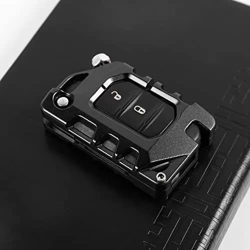 RT-TCZ Black Aluminum Alloy Key Fob Case Cover for Jeep Wrangler JL JLU Gladiator | Heavy Duty Protection thumbnail 6