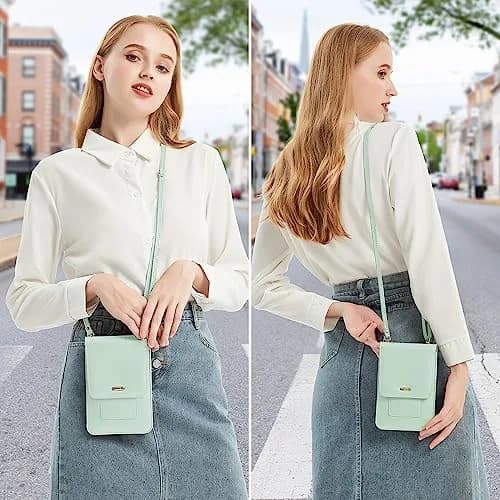 Peacocktion Small Crossbody Bag for Women | RFID Travel Cell Phone Wallet with Card Slots thumbnail 2