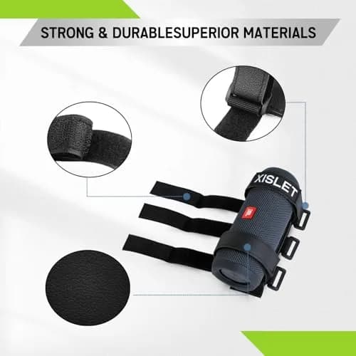 Xislet Portable Speaker Mount with Straps for Golf Cart, Bike, ATV — Black thumbnail 7
