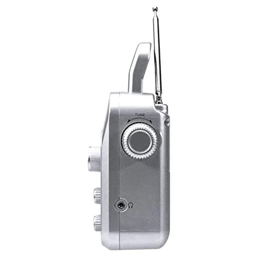 Retekess TR604 AM FM Portable Radio | Silver, 220x145x62mm (8.66x5.71x2.44in) thumbnail 8