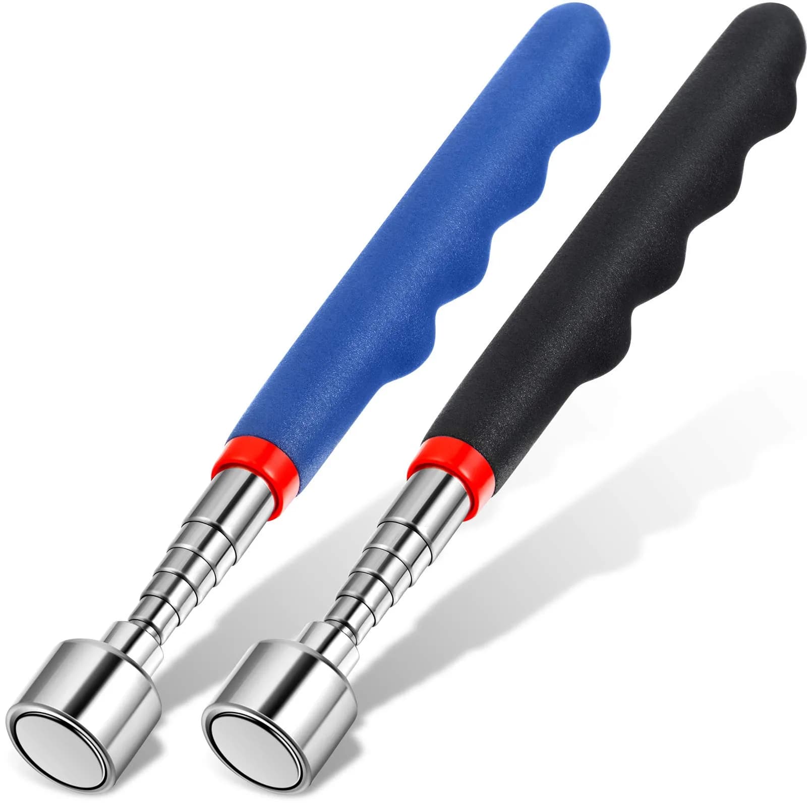 Patelai Telescoping Magnetic Pickup Tool Set 2 Pcs 30 Inch Reach 20 Lb Pull Force | Essential Workshop & Home Gadget — Blue and Black
