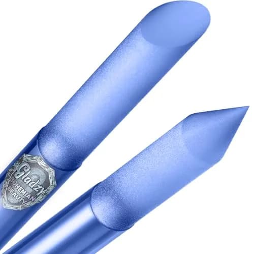 Gladzy Glass Cuticle Pusher Blue | Professional Precision Filing Cuticle Remover thumbnail 1