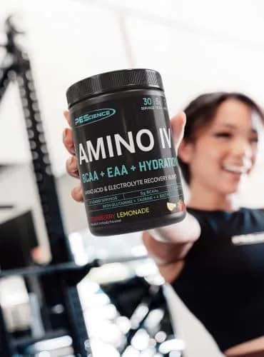 PEScience Amino IV BCAA & EAA Powder, Strawberry Lemonade | 30 Servings, Vegan, Gluten-Free, Hydration Support thumbnail 8