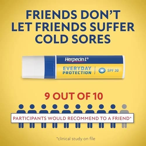 Herpecin-L Lip Balm Stick with SPF30 & Lysine | Protects & Treats Cold Sores, Chapped Lips, 0.1oz | 2 Pack thumbnail 4