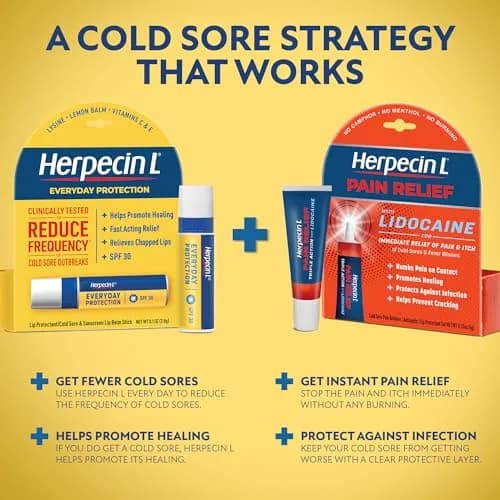 Herpecin-L Lip Balm Stick with SPF30 & Lysine | Protects & Treats Cold Sores, Chapped Lips, 0.1oz | 2 Pack thumbnail 6