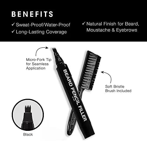 Pacinos Beard Pencil Filler Black | Fills Patchy Areas & Defines Lines thumbnail 3