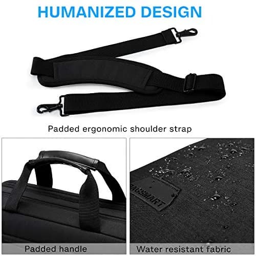 BAGSMART 17.3 Inch Expandable Laptop Bag Briefcase | Water-Resistant Business Travel Work Bag thumbnail 5