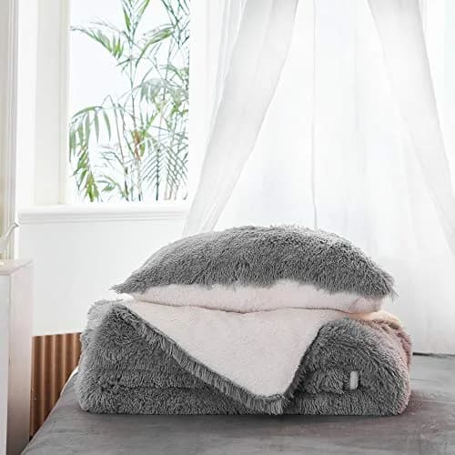 Flysheep Faux Fur Twin Comforter Set 68"x86" | Ultra Soft Reversible Bedding for Winter & Summer thumbnail 9