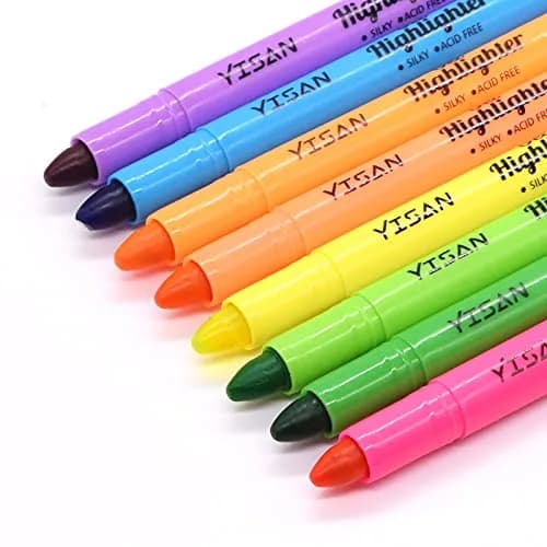YISAN Gel Bible Highlighters 8 Assorted Colors | No Bleed Through Paper thumbnail 1