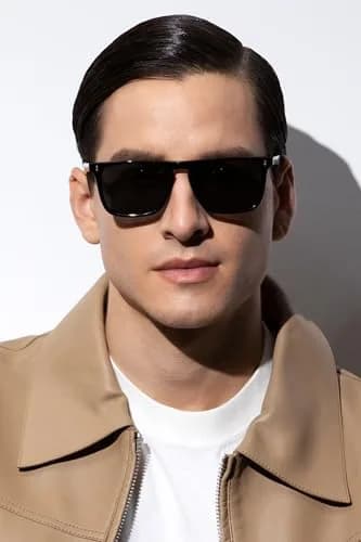 CARFIA Retro Square Polarized Sunglasses for Men UV Protection CA53572 | 54mm Lens Width, 18mm Bridge Width thumbnail 3