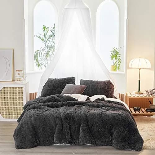 Flysheep Faux Fur Comforter Set King Size | Ultra Soft & Warm Bedding for Winter & All Seasons thumbnail 2
