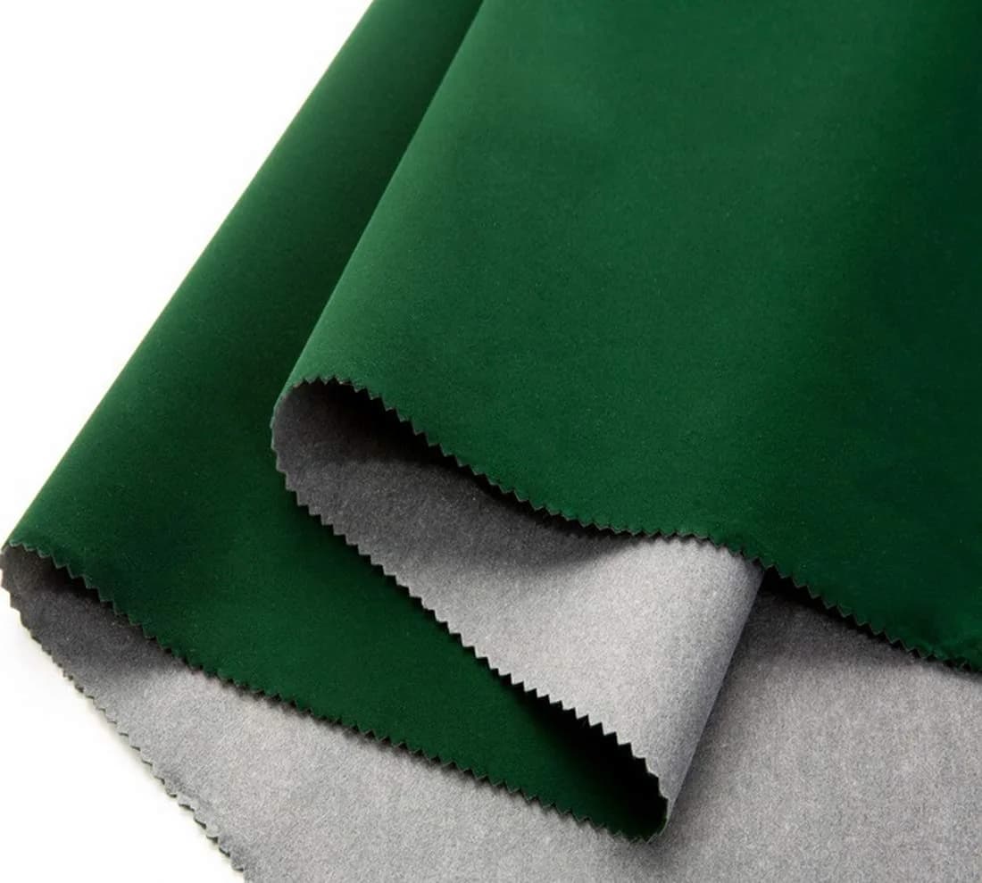CHENGZHG Green Velvet Flocking Liner 45cm x 200cm (17.7" x 78.7") | Self-Adhesive Peel and Stick for Drawers, Crafts, and Jewelry — Green