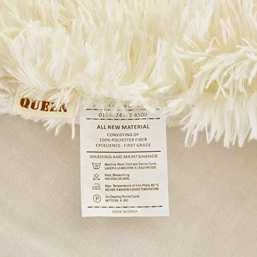 Flysheep Faux Fur Comforter Set Queen | Ultra Soft Long Hair Plush Bedding thumbnail 6