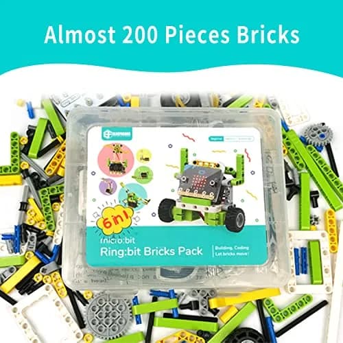 EF ELECFREAKS Ring:bit 6-in-1 Starter Kit with 200+ Building Blocks | Programmable Makecode Coding Learning Kit thumbnail 5