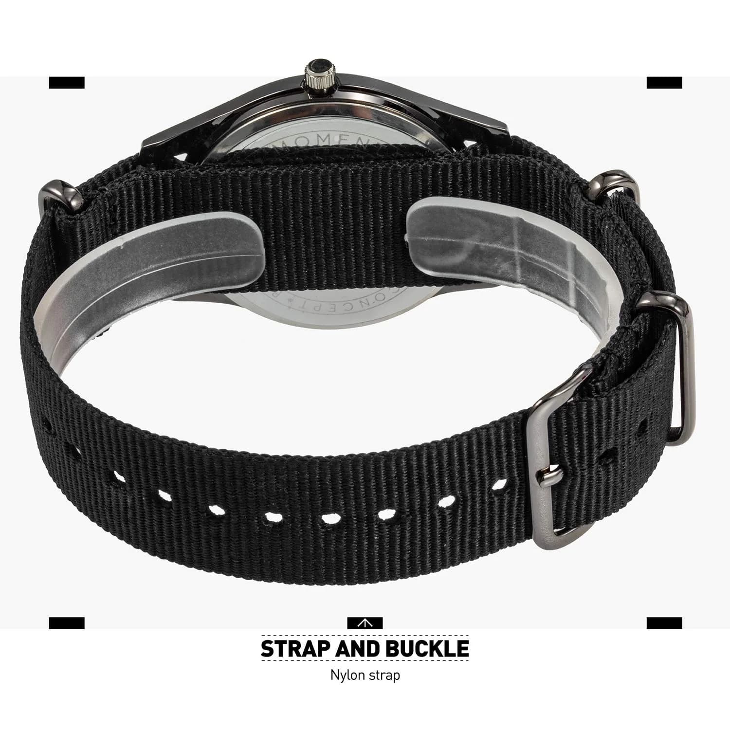 Infantry MDC Mens Military Field Watch 40mm (1.57 inches) | Japanese Quartz Movement, Black Nylon Strap - view 7