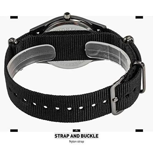 Infantry MDC Mens Military Field Watch 40mm (1.57 inches) | Japanese Quartz Movement, Black Nylon Strap thumbnail 7
