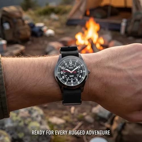 Infantry MDC Men's Field Watch 40mm Blue Nylon Strap | Japanese Quartz Movement - view 3