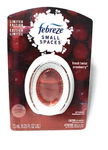 Febreze Small Spaces Fresh Twist Cranberry Air Freshener 0.25 fl oz (7 ml) | Lasts Up to 45 Days thumbnail 1
