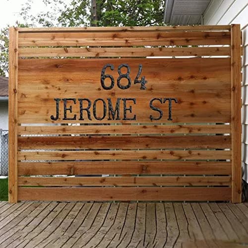 YICC House Letter, 5 Inch Cast Iron Home Address Letter | Rustic Rustic Finish, Heavy Duty, Easy Mounting thumbnail 4