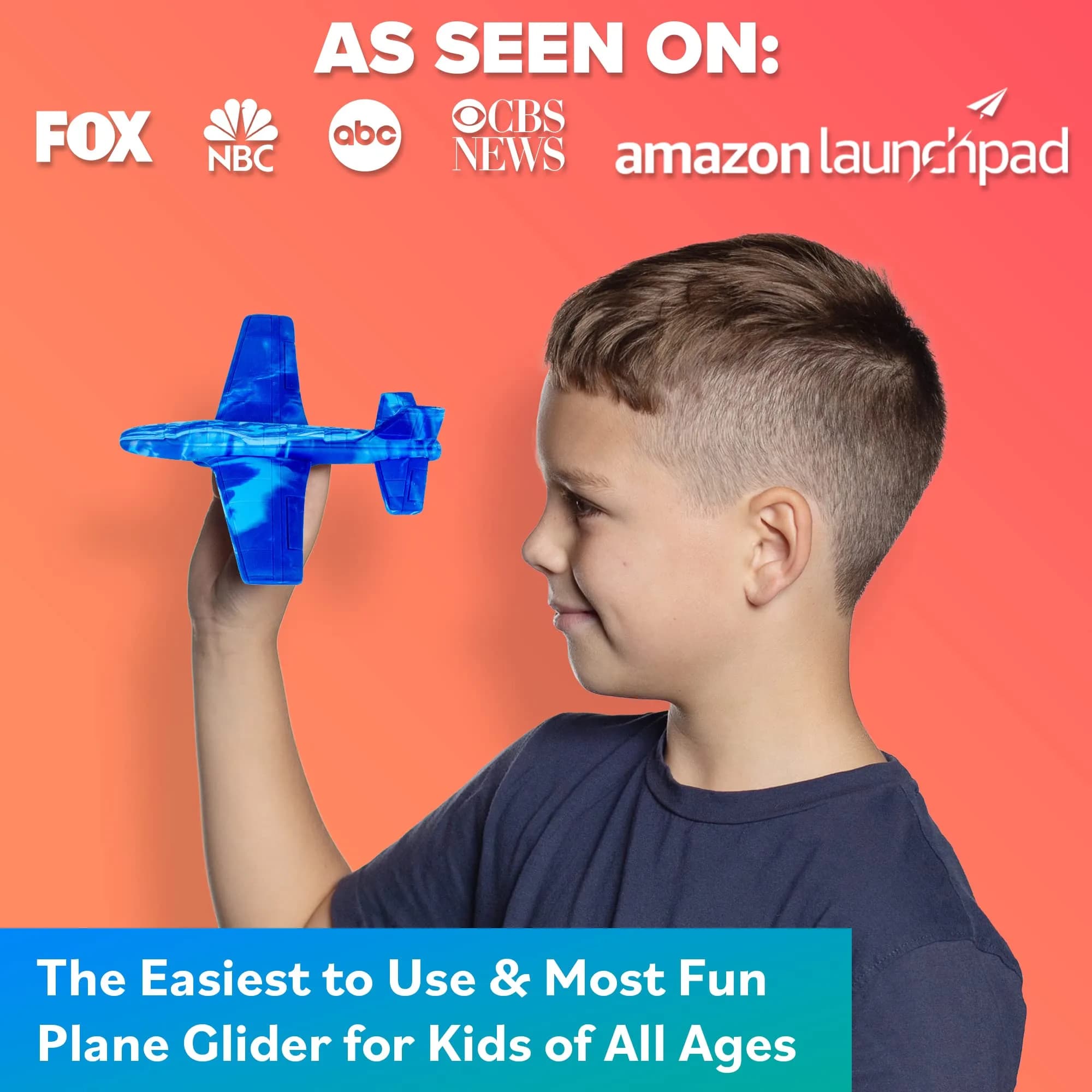 Refresh Sports EVA Foam Airplane Toy Blue | Safe & Durable Glider for Kids - view 2