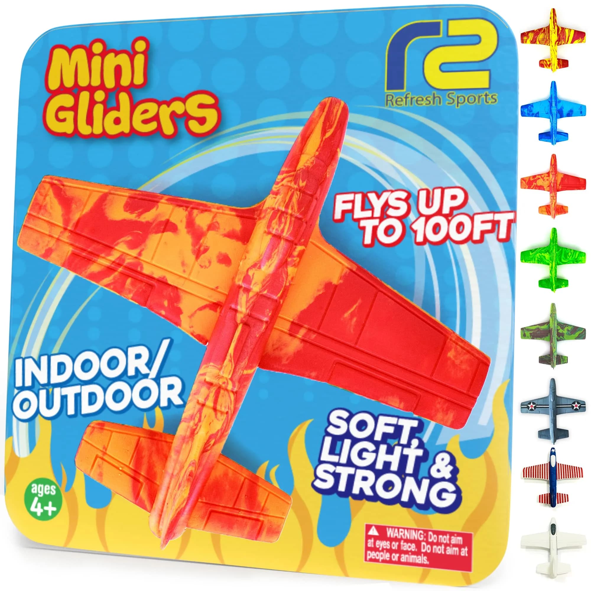 Refresh Sports EVA Foam Glider Plane for Kids 6x2 inches (15.2x5.1 cm) | ASTM-Tested Outdoor Toy