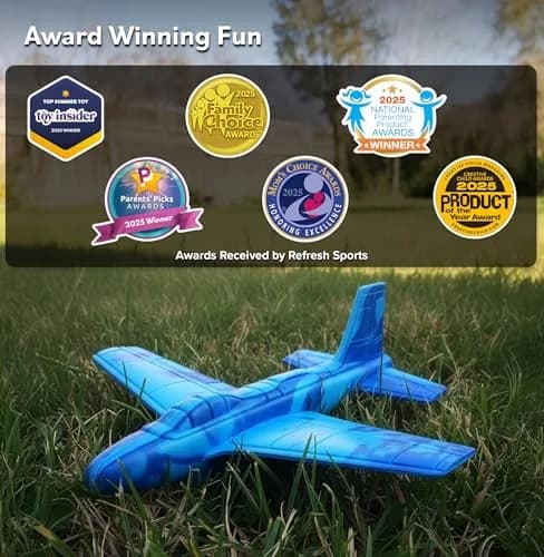 Refresh Sports EVA Foam Glider Plane Orange | Safe & Durable Outdoor Toy for Kids Ages 3-12+ thumbnail 7