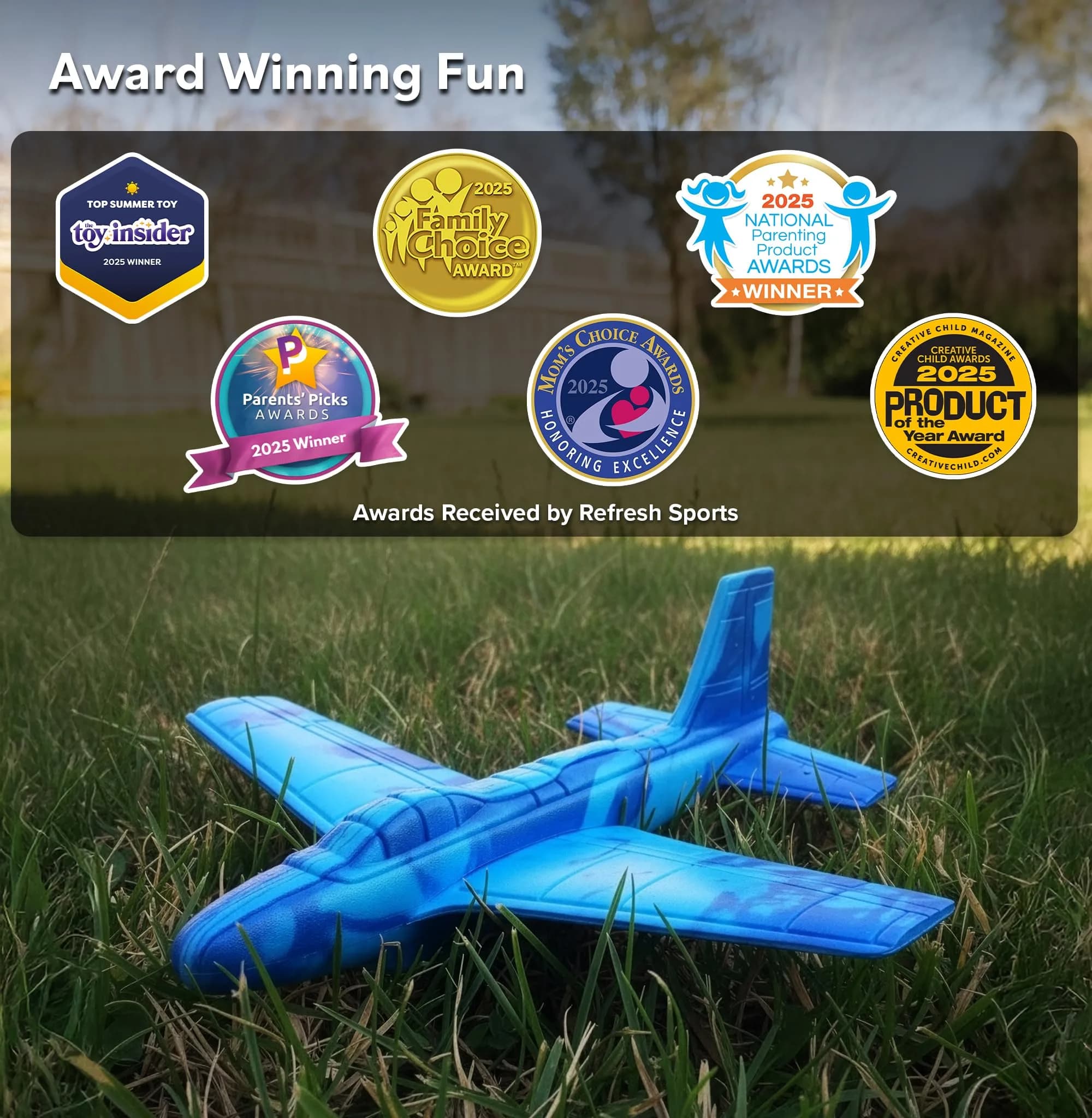 Refresh Sports EVA Foam Glider Plane for Kids | Outdoor Toys for Ages 4+ Year Old Boys & Girls - view 7